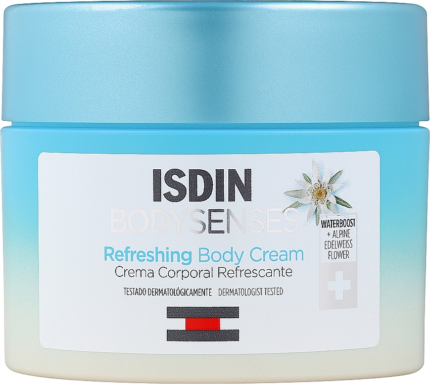Krem do ciała z szarotką alpejską - Isdin BodySenses Alpine Edelweiss Flower Refreshing Body Cream — Zdjęcie N1