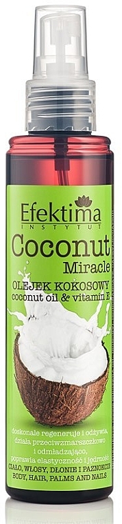 Olejek kokosowy - Efektima Instytut Coconut Miracle Body Oil — Zdjęcie N1