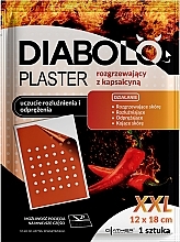 Plaster rozgrzewający z kapsaicyną 12x18 cm - Diather Diagnostics & Therapy Diabolo Plaster — Zdjęcie N1