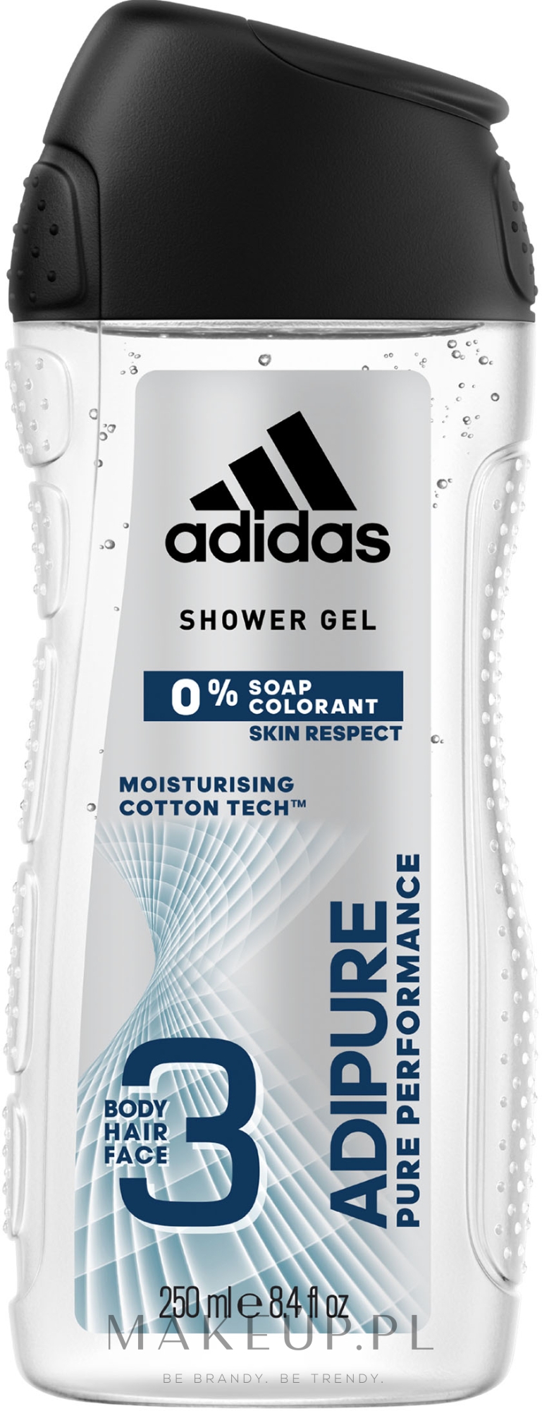 Żel pod prysznic 3 w 1 dla mężczyzn - Adidas Adipure 3-in-1 — Zdjęcie 250 ml