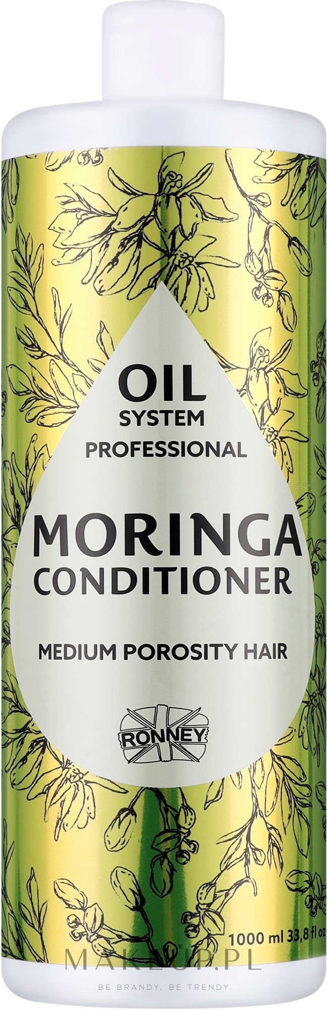 Odżywka do włosów średnioporowatych - Ronney Professional Oil System Medium Porosity Hair Moringa Conditioner — Zdjęcie 1000 ml