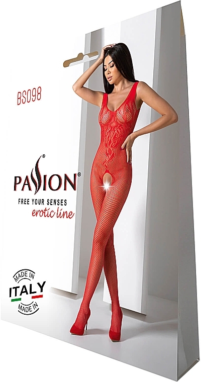 Body erotyczne BS098, red - Passion Bodystocking — Zdjęcie N1