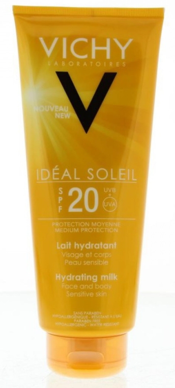 Nawilżające mleczko przeciwsłoneczne - Vichy Ideal Soleil Hydrating Milk SPF 20 — Zdjęcie N1