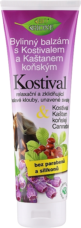 Balsam do stóp z kasztanowcem, żywokostem i olejem konopnym - Bione Cosmetics Cannabis Kostival Herbal Ointment With Horse Chestnut