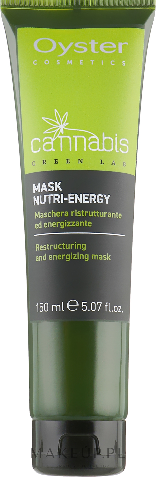 Rewitalizująca maska do włosów - Oyster Cosmetics Cannabis Green Lab Mask Nutri-Energy — Zdjęcie 150 ml