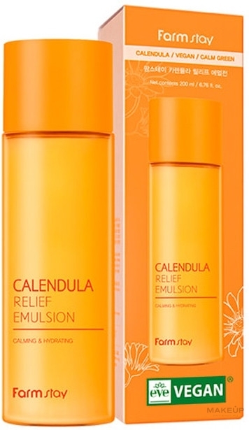 Emulsja do twarzy z nagietkiem - Farmstay Calendula Relief Emulsion — Zdjęcie 200 ml