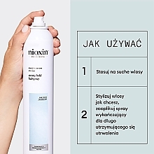 Mocno utrwalający lakier do włosów - Nioxin Pro Clinical Density Defend Strong Hold Hairspray — Zdjęcie N5