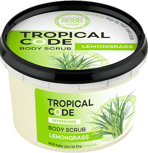 Peeling do ciała z trawą cytrynową - Good Mood Tropical Code Body Scrub Lemongrass — Zdjęcie N1