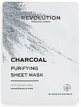 Kup Nawilżająca maseczka w płachcie z kwasem hialuronowym - Revolution Skincare Charcoal Purifying Sheet Mask
