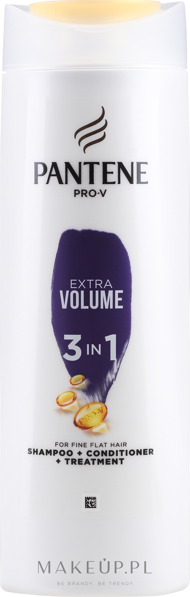 Szampon, odżywka i kuracja 3 w 1 do włosów cienkich i pozbawionych objętości Większa objętość - Pantene Pro-V 3in1 Extra Volume Shampoo — Zdjęcie 360 ml