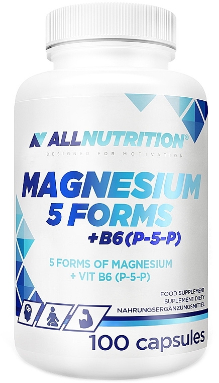 Suplement diety Magnez+Witamina B6 - Allnutrition Magnesium+5Forms+B6 — Zdjęcie N1