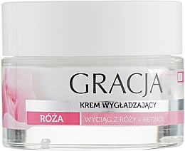 PREZENT! Wygładzający krem do twarzy z olejkiem różanym i retinolem - Gracja Rose Face Cream — Zdjęcie N2