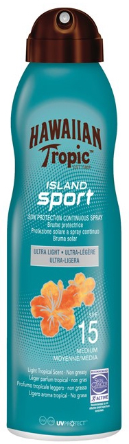 Przeciwsłoneczny spray do ciała SPF 15 - Hawaiian Tropic Island Sport Ultra Light Spray — фото N1