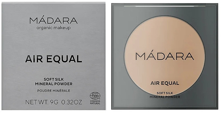 Mineralny puder do twarzy w kompakcie - Madara Cosmetics Air Equal Soft Silk Mineral Powder — Zdjęcie N1