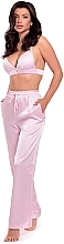 Spodnie damskie, różowe Statura - MAKEUP Women's Sleep Pants Pink — Zdjęcie N4