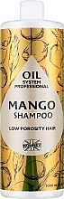Szampon do włosów niskoporowatych z masłem mango - Ronney Professional Oil System Low Porosity Hair Mango Shampoo — Zdjęcie N1