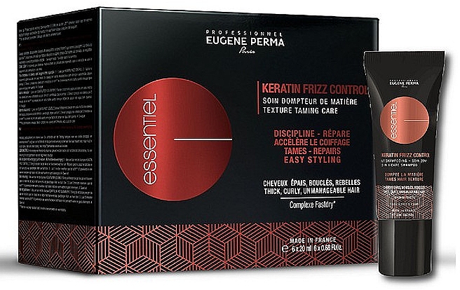 Ekspresowa kuracja dla włosów puszących się - Eugene Perma Essentiel Keratin Frizz Control Booster — Zdjęcie N1