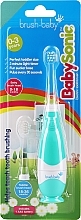 Kup Elektryczna szczoteczka do zębów dla dzieci w wieku 0-3 lata, turkusowa - Brush-Baby BabySonic Electric Toothbrush