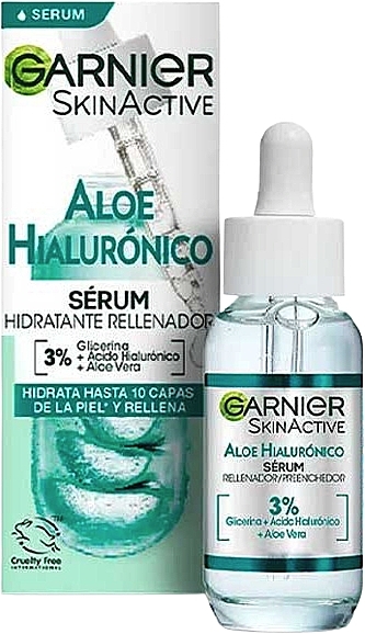 Serum intensywnie nawilżające do twarzy - Garnier Skin Active Hyaluronic Aloe Plumping Moisturizing Serum — Zdjęcie N1