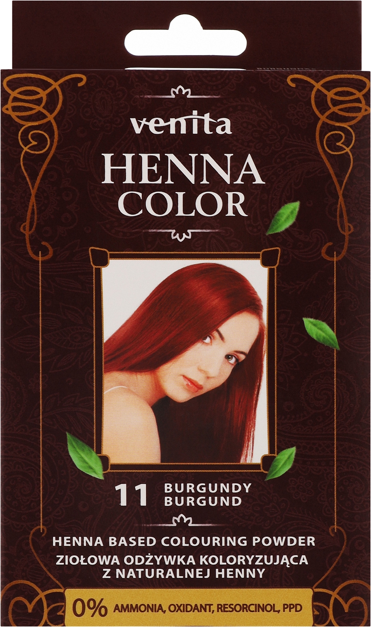 Ziołowa odżywka koloryzująca z naturalnej henny - Venita Henna Color — Zdjęcie 11 - Burgundy