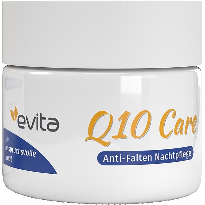 Przeciwzmarszczkowy krem ​​do twarzy na noc - Evita Q10 Care Anti-Wrinkle Night Cream — Zdjęcie N1