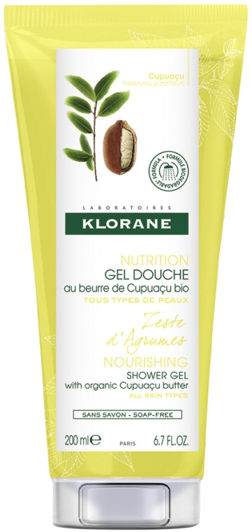 Żel pod prysznic - Klorane Cupuacu Citrus Zest Nourishing Shower Gel — Zdjęcie N1