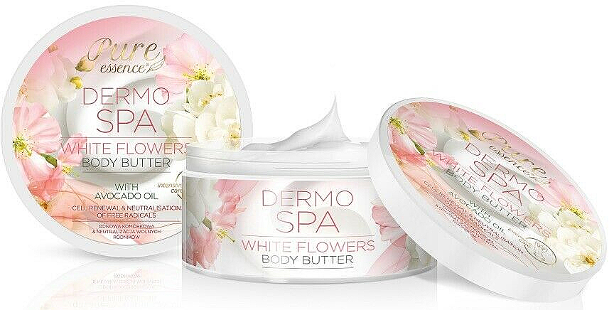 Masło do ciała Białe Kwiaty - Revers Pure Essence Dermo Spa White Flowers Body Butter — Zdjęcie N1
