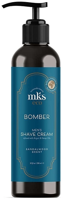 Krem do golenia - MKS Eco Bomber Men’s Shave Cream Sandalwood Scent — Zdjęcie N1