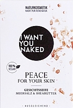 Mydło do twarzy Meersalz & Sheabutter - I Want You Naked Peace For Your Skin Face Soap — Zdjęcie N1