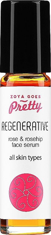 WYPRZEDAŻ Regenerujące serum do twarzy z olejem z dzikiej róży i różą - Zoya Goes Pretty Rosehip & Rose Face Serum Regenerative * — Zdjęcie N1