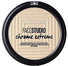 Rozświetlacz do twarzy - Maybelline New York Face Studio Chrome Extreme — Zdjęcie N1