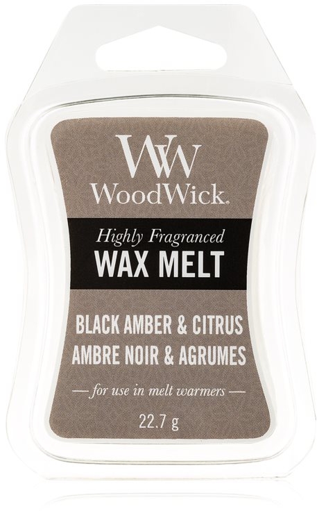 Wosk zapachowy - WoodWick Wax Melt Black Amber & Citrus
