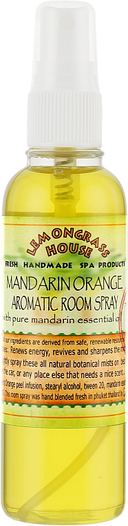 Aromatyczny spray do domu Mandarynka - Lemongrass House Mandarin Orange Aromaticroom Spray — Zdjęcie N1