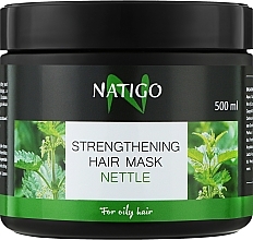 Kup Wzmacniająca maska do włosów przetłuszczających się Pokrzywa - Natigo Refreshing Hair Mask