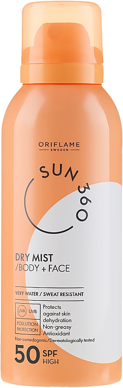 Spray do twarzy i ciała - Oriflame Sun 360 Dry Mist SPF 50  — Zdjęcie N1