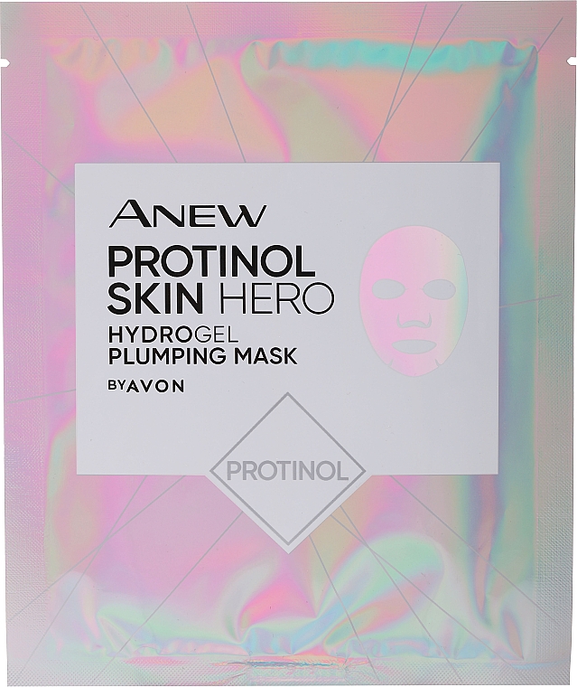 Nawilżająco-ujędniająca maska z protinolem - Avon Anew Protinol Skin Hero Hydrogel Plumping Mask — Zdjęcie N1