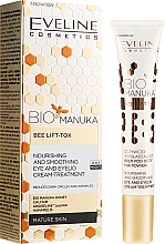Odżywczo-wygładzający krem-kuracja pod oczy i na powieki - Eveline Cosmetics bioManuka Lift — Zdjęcie N1