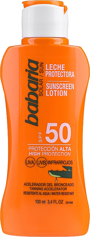 Nawilżający balsam do ciała - Babaria Sun Aloe Vera Leite Corporal SPF50 — Zdjęcie N1