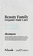 Kup Organiczny szampon do włosów z bazylią i mandarynką - Nook Beauty Family Organic Hair Care Shampoo (próbka)