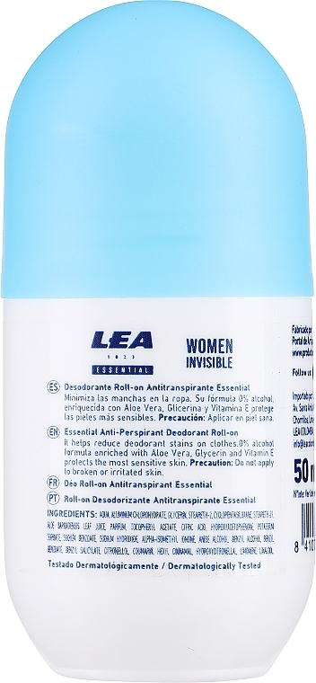 Dezodorant w kulce - Lea Women Essential Invisible Deodorant Roll-On — Zdjęcie N2