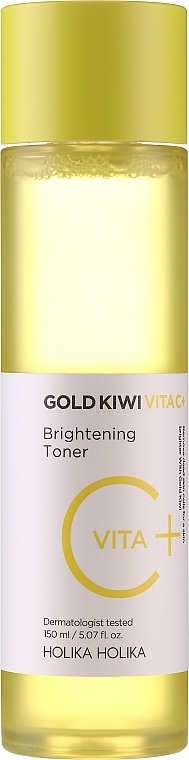 Tonik rozjaśniający - Holika Holika Gold Kiwi Vita C+ Brightening Toner — Zdjęcie N1