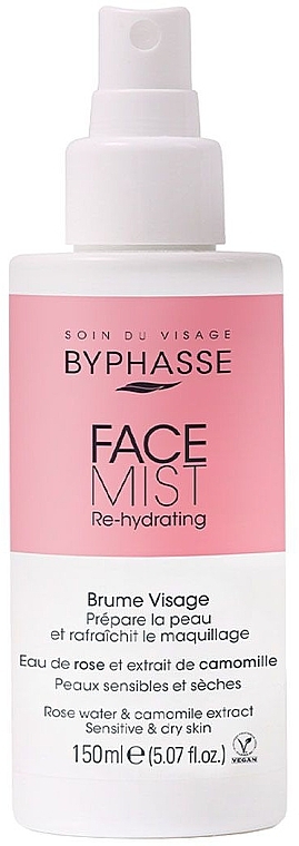 Mgiełka do cery suchej i wrażliwej - Byphasse Face Mist Re-hydrating  — Zdjęcie N1