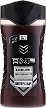 Kup Pielęgnujący szampon i żel 3 w 1 do mycia ciała i twarzy dla mężczyzn - Axe Carbon Shower Gel For Hair, Face & Body 3 In 1