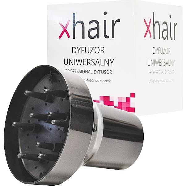 Dyfuzor uniwersalny do włosów, czarny - Xhair  — Zdjęcie N1