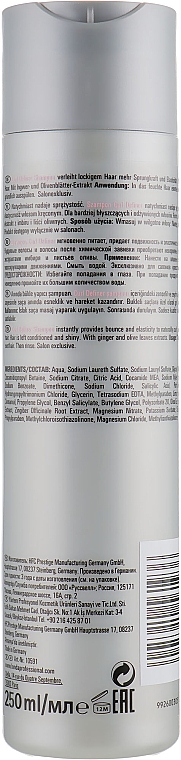 Szampon do włosów kręconych - Londa Professional Curl Definer Shampoo Ginger & Olive Leaves Extracts — Zdjęcie N2