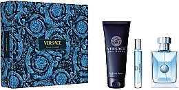 Versace Pour Homme - Zestaw (edt 100 ml + sh/gel 150 ml + edt 10 ml) — Zdjęcie N1