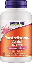 Kup Kapsułki z kwasem pantotenowy, 500 mg - Now Foods Pantothenic Acid