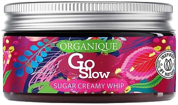 Pianka myjąca i złuszczająca do ciała - Organique GoSlow Sugar Creamy Whip — Zdjęcie N1
