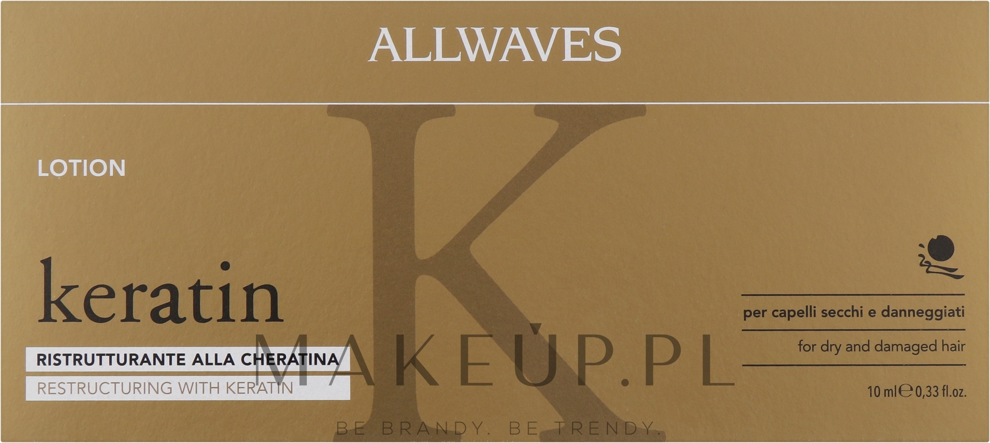 Ampułki odmładzające włosy - Allwaves Reconstructuring Keratin Lotion — Zdjęcie 12 x 10 ml