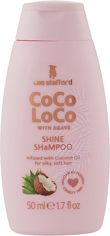 Nawilżający szampon do włosów - Lee Stafford Coco Loco Shine Shampoo with Coconut Oil